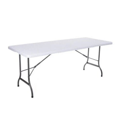 Masa plianta dreptunghiulara politilena, AT PERFORMANCE®, sigurante speciale, cadru din otel, maner transport, sustine 100 kg, 180 x 72 x 70 cm